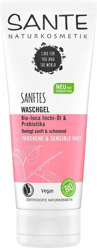 Gel de curatare pentru ten uscat cu probiotice si ulei incha-inchi, 100ml - SANTE NATURKOSMETIK