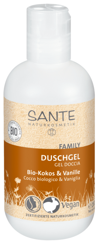 Gel de dus bio Coco Vanilla, 200 ml - SANTE NATURKOSMETIK