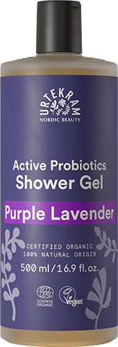 Gel de dus bio cu lavanda si probiotice, family size 500 ml - URTEKRAM