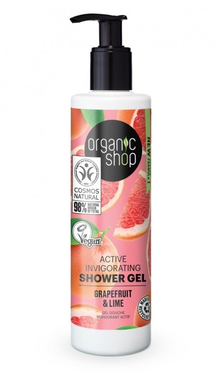 Gel de dus bio revigorant Grapefruit Lime - Organic Shop