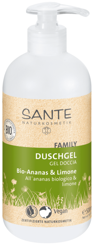 Gel de dus family size Lamaie si Ananas, 500 ml - SANTE NATURKOSMETIK