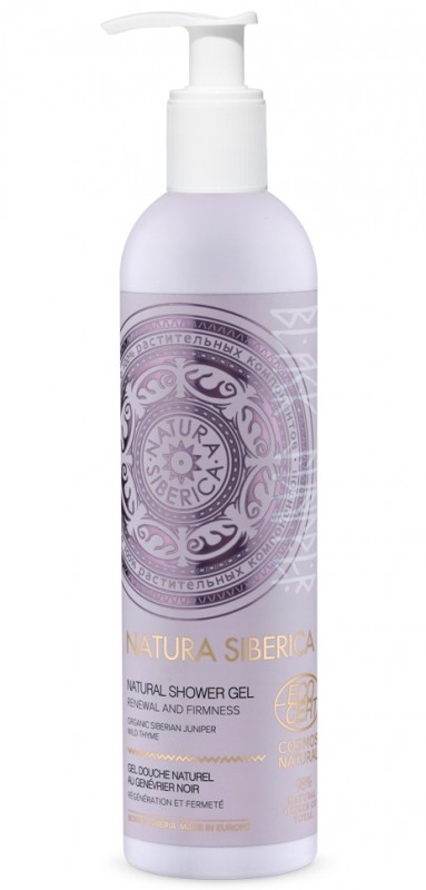 Gel de dus pentru fermitate cu plante siberiene Black Juniper, 400ml - Natura Siberica