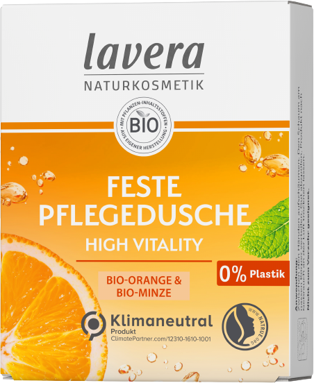 DELISTAT Gel de dus solid High Vitality cu portocale si menta - LAVERA