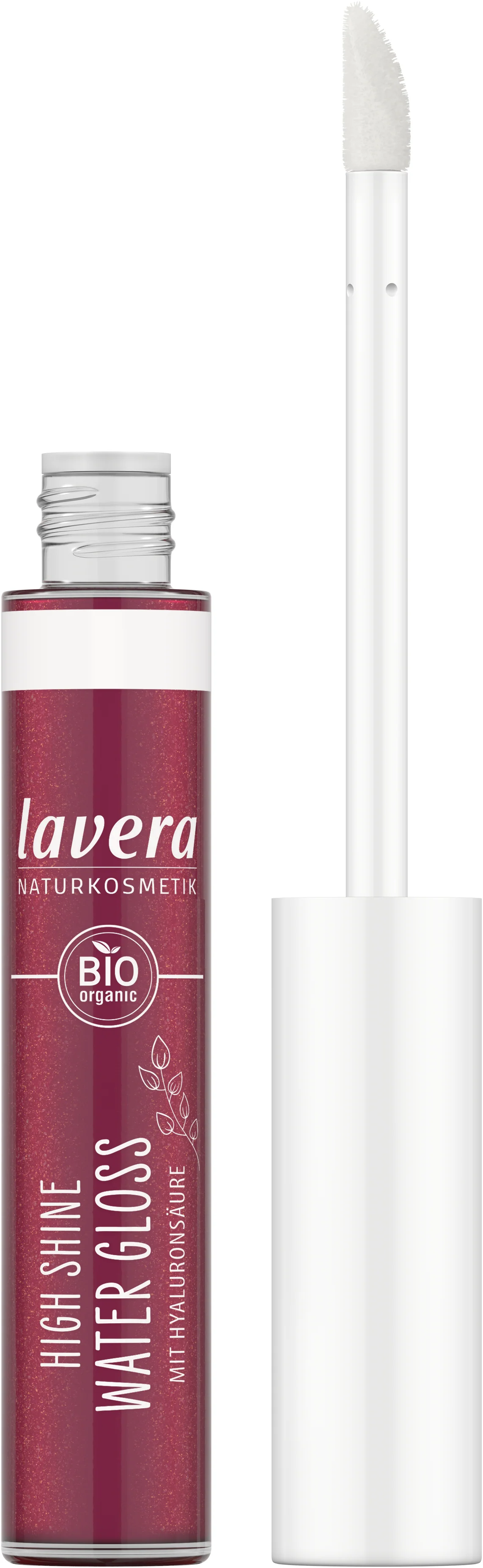 Gloss bio pentru buze High Shine Water Gloss, Raspberry 03 - LAVERA