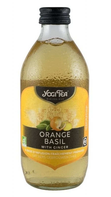 Icetea Portocale   Busuioc cu ghimbir, 330ml - Yogi Tea