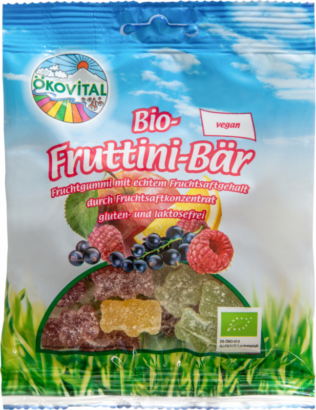 Jeleuri bio ursuleti din fructe, fara gelatina, 100g - Okovital