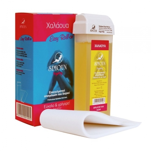 Kit de epilare cu ceara naturala din zahar roll-on si ...