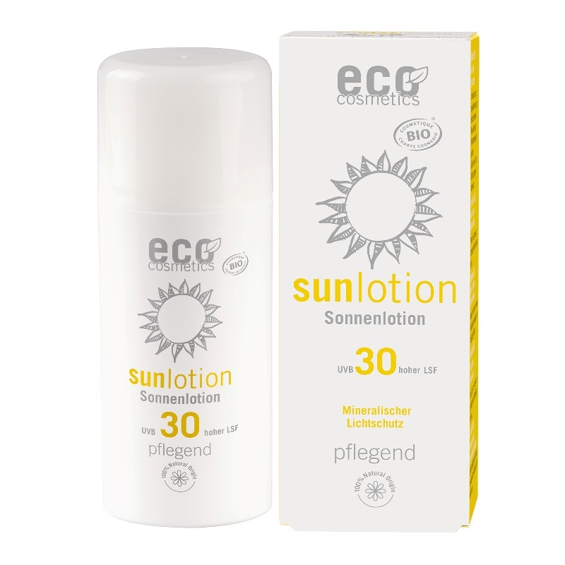Lotiune fluida de protectie solara FPS 30 cu goji si rodie, 100 ml - Eco Cosmetics