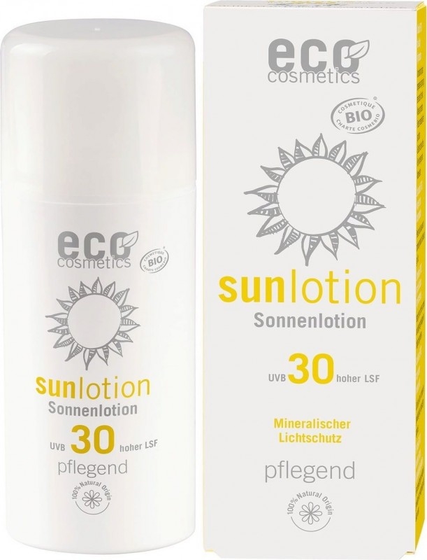 Lotiune fluida de protectie solara FPS 30 cu goji si rodie, 100 ml - Eco Cosmetics