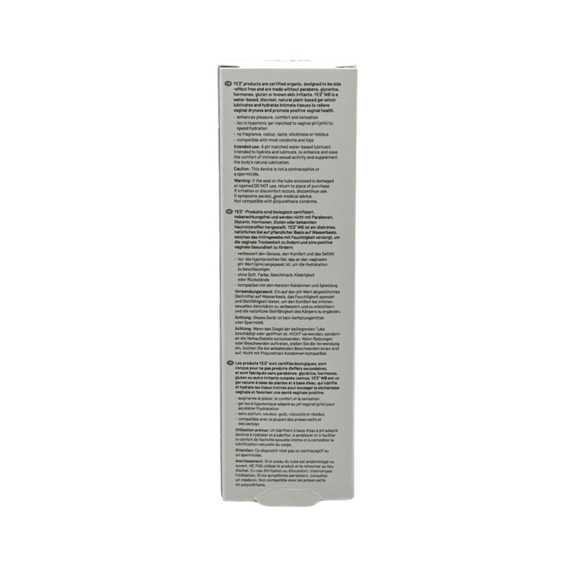 Lubrifiant organic pe baza de apa 50 ml - YES