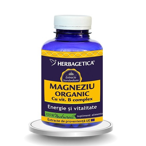 MAGNEZIU Organic, 120 capsule - HERBAGETICA