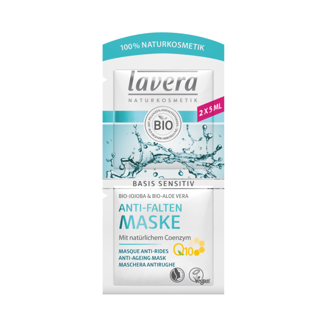 Masca antirid pentru toate tipurile de ten, coenzima Q10, Basis Sensitiv - LAVERA