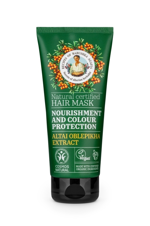 Masca de par nutrititie si protectia culorii cu extract de catina, 200ml - RBA