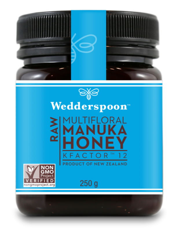 Miere de Manuka Raw KFactor 12, 250g - Wedderspoon