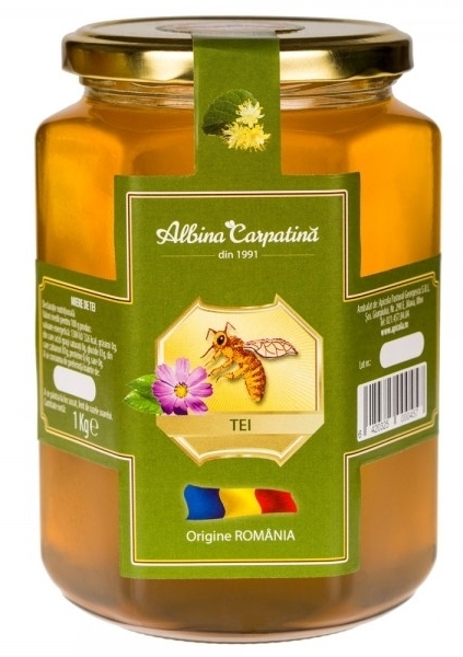 Miere de tei premium, 1kg - Albina Carpatina