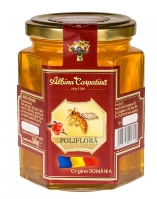 Miere poliflora premium, 360g - Albina Carpatina