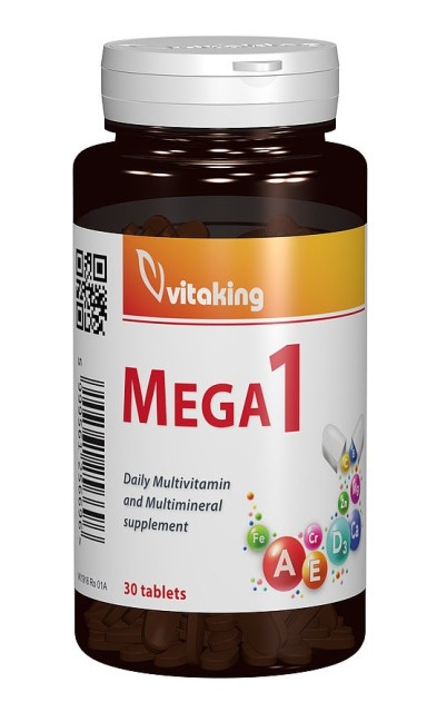 Multivitamina Mega 1 cu minerale, 30 comprimate - Vitaking