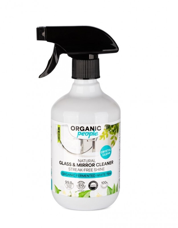 Organic People Detergent Ecologic pentru Geamuri si Oglinzi cu Ceai Alb - 500ml