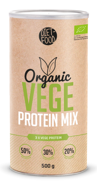 Organic Vege, mix de proteine vegane, 500g - Diet-Food
