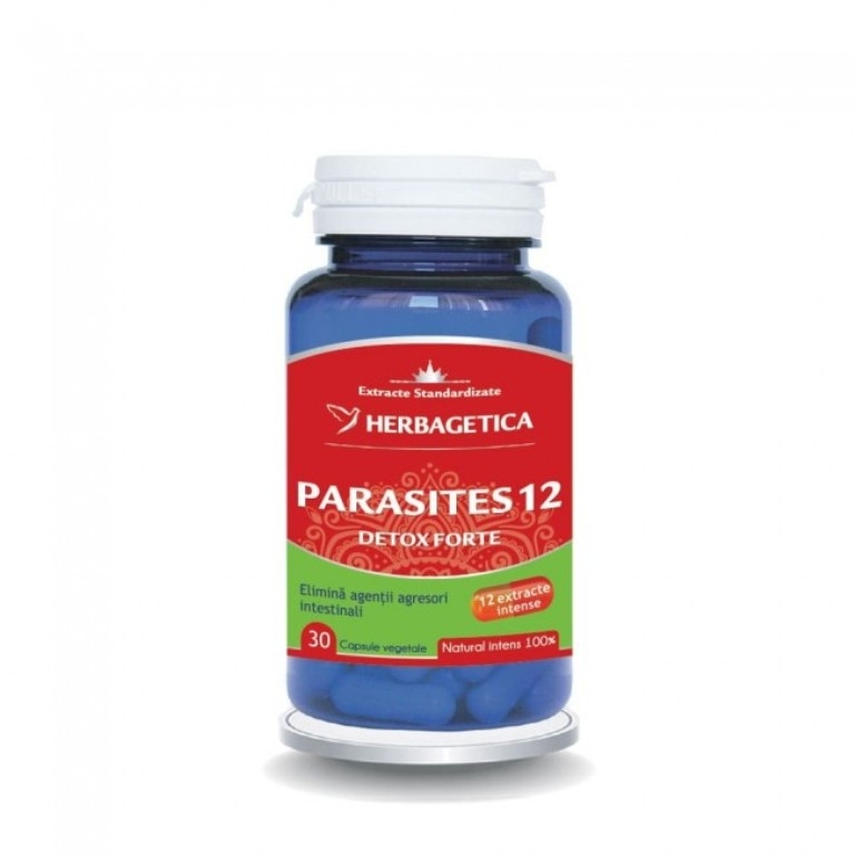 Parasites 12 Detox Forte, 30 capsule - HERBAGETICA