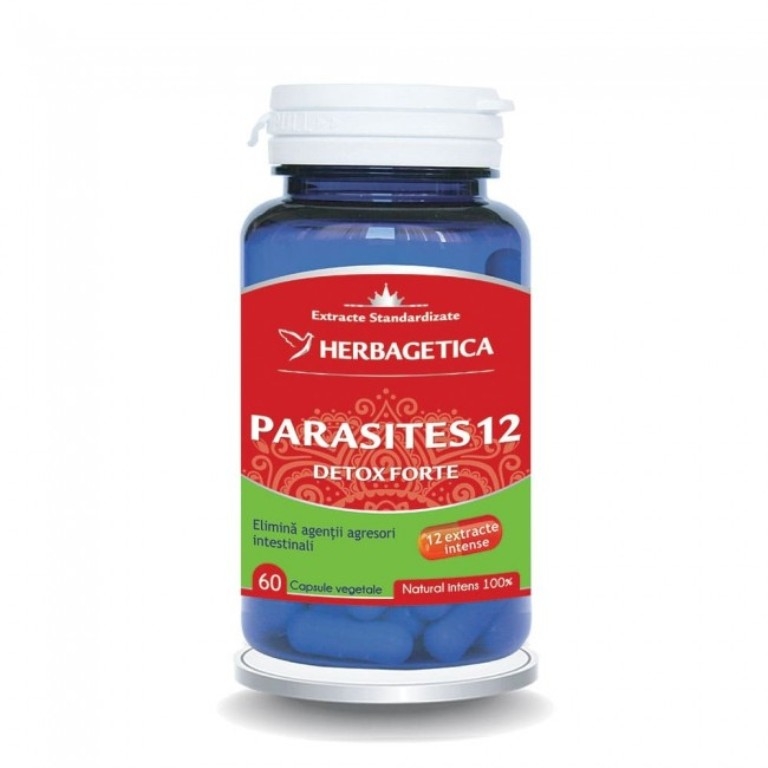 Parasites 12 Detox Forte, 60 capsule - HERBAGETICA