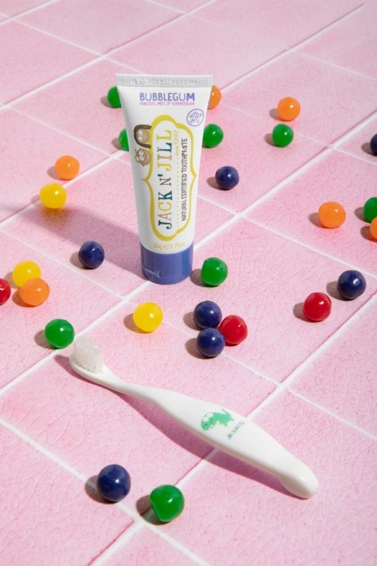 Pasta de dinti naturala pentru copii, aroma Bubblegum - Jack n' Jill