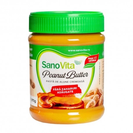 Pasta de alune cremoasa, fara zahar, 375g - SanoVita