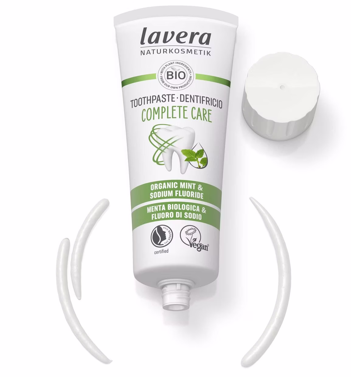 Pasta de dinti bio Complete Care cu fluor, 75ml - LAVERA