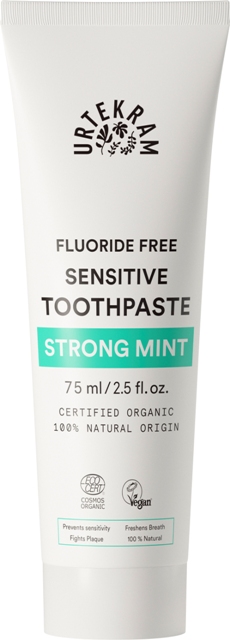 Pasta de dinti bio Strong Mint cu extract salcie, pentru dinti sensibili, 75ml - URTEKRAM