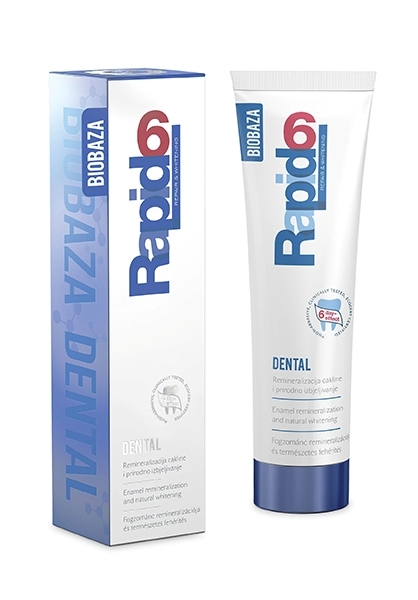 Pasta de dinti nonabraziva pentru remineralizare si albire RAPID 6, 100ml - BIOBAZA