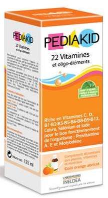 Pediakid 22 Vitamine si Oligo-elemente pentru copii, sirop 125 ml - PEDIAKID