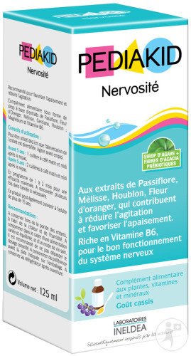 PEDIAKID NERVOSITE pentru diminuarea nervozitatii la copii - PEDIAKID-Suplimente  si vitamine bio pentru copii-ORGANIK.RO