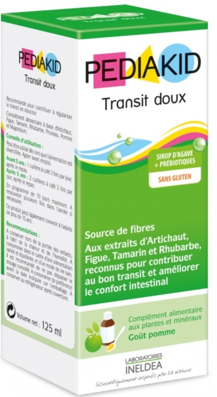 Pediakid TRANSIT DOUX pentru tranzit digestiv si constipatie la copii, sirop 125 ml - PEDIAKID