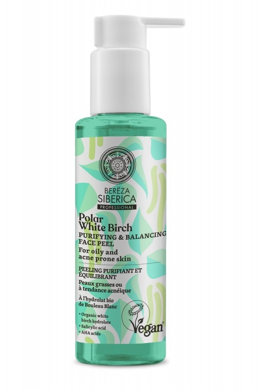 Peeling purficator echilibrant ten gras, acneic cu acid salicilic si AHA, 145ml - Polar White Birch