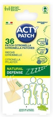 Plasturi cu citronella impotriva tantarilor ActyPatch, 36 bucati