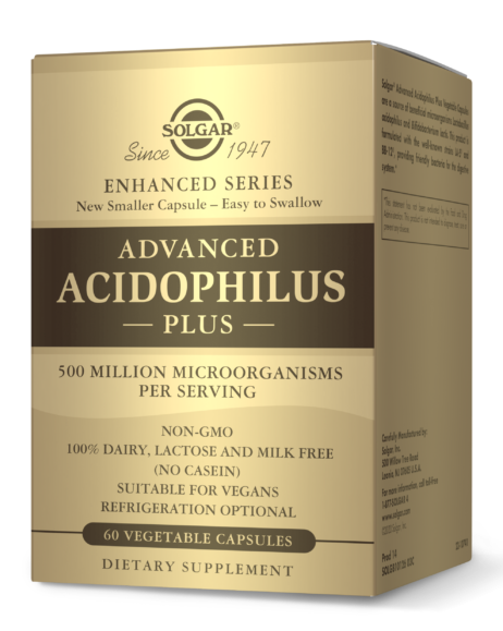Probiotice Advanced Acidophilus Plus, 60 capsule vegetale - Solgar