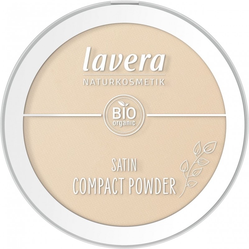 Pudra compacta bio Satin Powder, Medium 02 - LAVERA