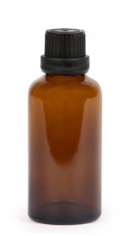Recipient cosmetic din sticla ambra, 50 ml - NAJEL