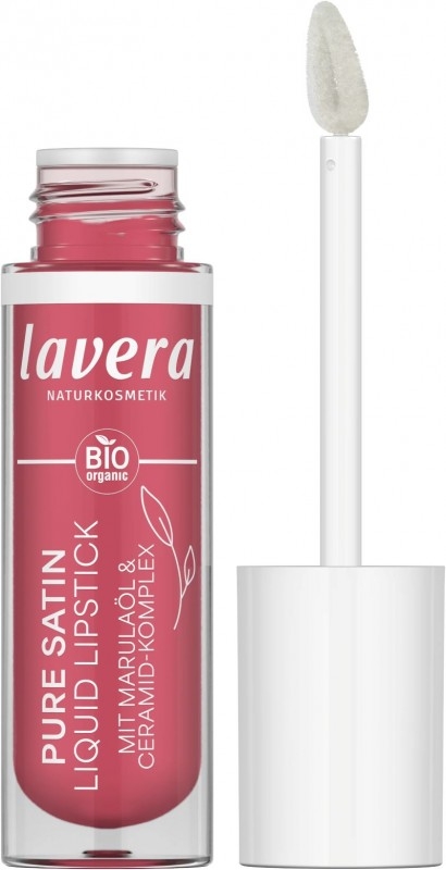 Ruj lichid BIO lavera Pure Satin Liquid Lipstick - Sweet Peony 04