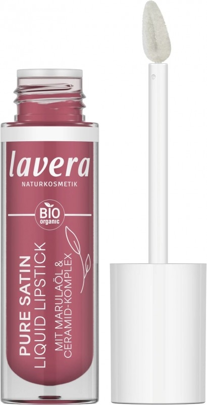 Ruj lichid BIO lavera Pure Satin Liquid Lipstick - Wild Mauve 03