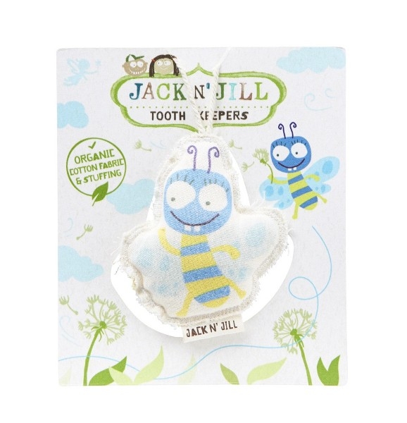 Saculet din bumbac organic pentru pastrarea dintilor de lapte, Buzzy - Jack n' Jill