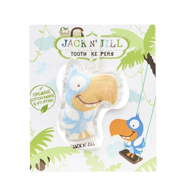Saculet din bumbac organic pentru pastrarea dintilor de lapte, Tickle - Jack n' Jill