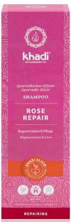 Sampon ayurvedic reparator cu trandafir de Damasc - Khadi