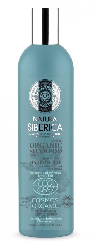 Sampon bio nutritie si hidratare par uscat cu hidrolat de trandafir daurian, 400 ml - Natura Siberica
