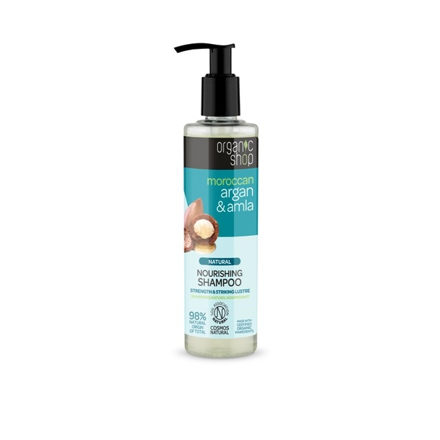 Sampon bio nutritiv pentru par deteriorat Argan si Amla, 280 ml - Organic Shop