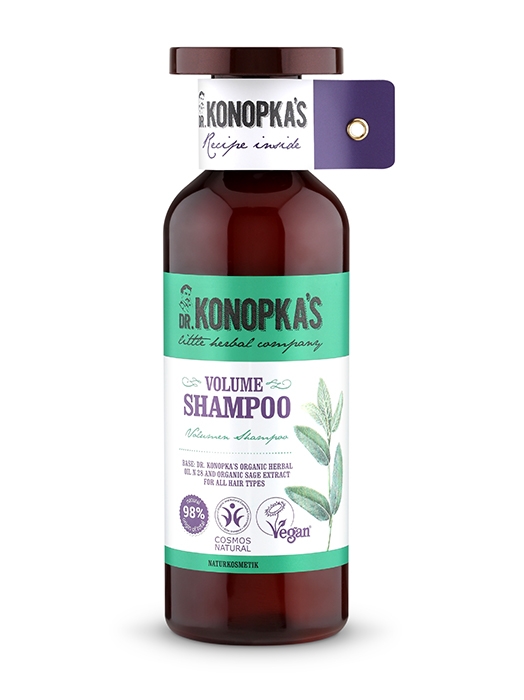 Sampon bio volum pentru toate tipurile de par, 500 ml - Dr. Konopka