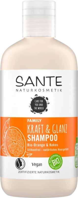Sampon de stralucire si fortifiere cu portocala si cocos, 250 ml - SANTE NATURKOSMETIK