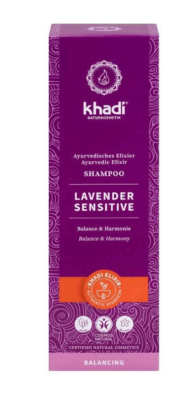 Sampon elixir ayurvedic cu lavanda pentru scalp sensibil, 200ml - Khadi