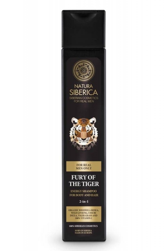 Sampon si gel de dus pentru barbati Fury of the Tiger, 250 ml - Natura Siberica