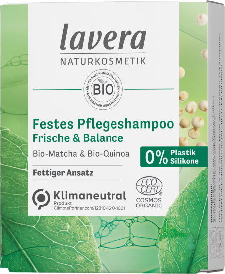 DELISTAT Sampon solid par gras Freshness Balance, cu matcha si quinoa - LAVERA